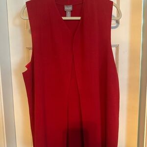 Chico's Red Knit Vest Size 2